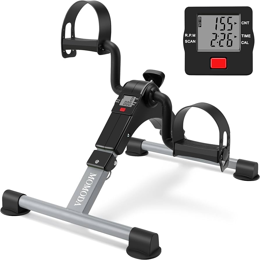 MINI PEDALIER DâEXERCICES AVEC ECRAN LCD