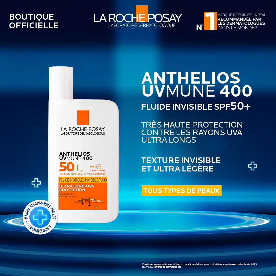 LA ROCHE POSAY ANTHELIOS FLUIDE INVISIBLE UVMUNE 400 SPF50+ 50mL