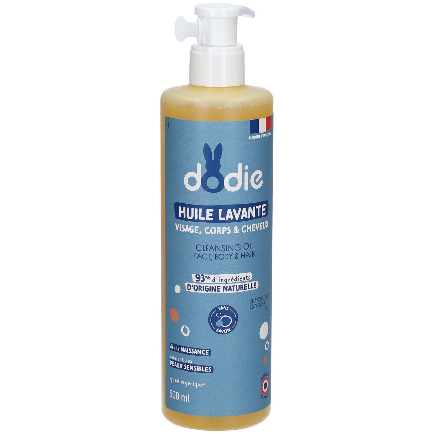 DODIE HUILE LAVANTE 3en1 500ml- visage, corps et cheveux