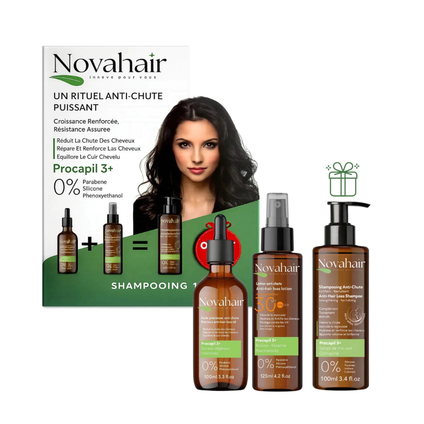 NOVAHAIR PACK PROMO SHAMPOOING OFFERT