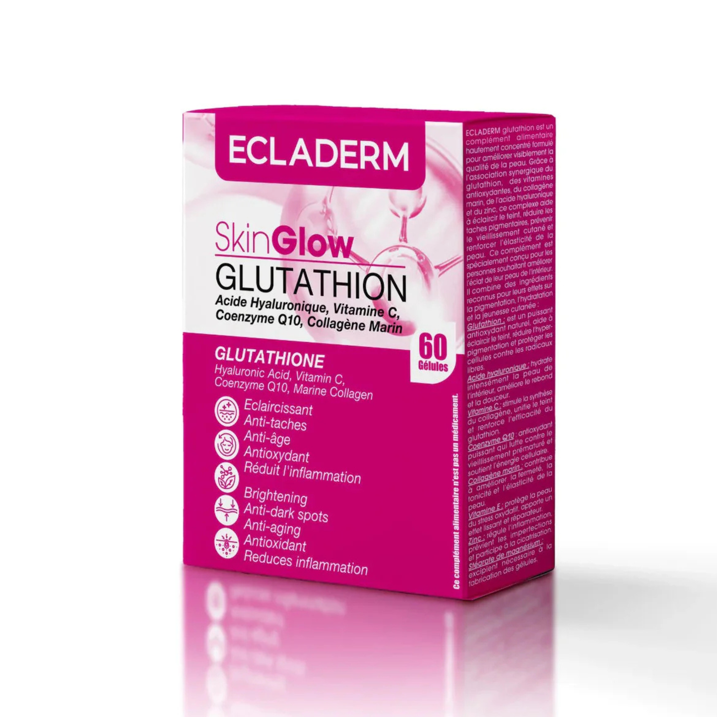 ECLADERM SKIN GLOW GLUTATHION 60GELULES