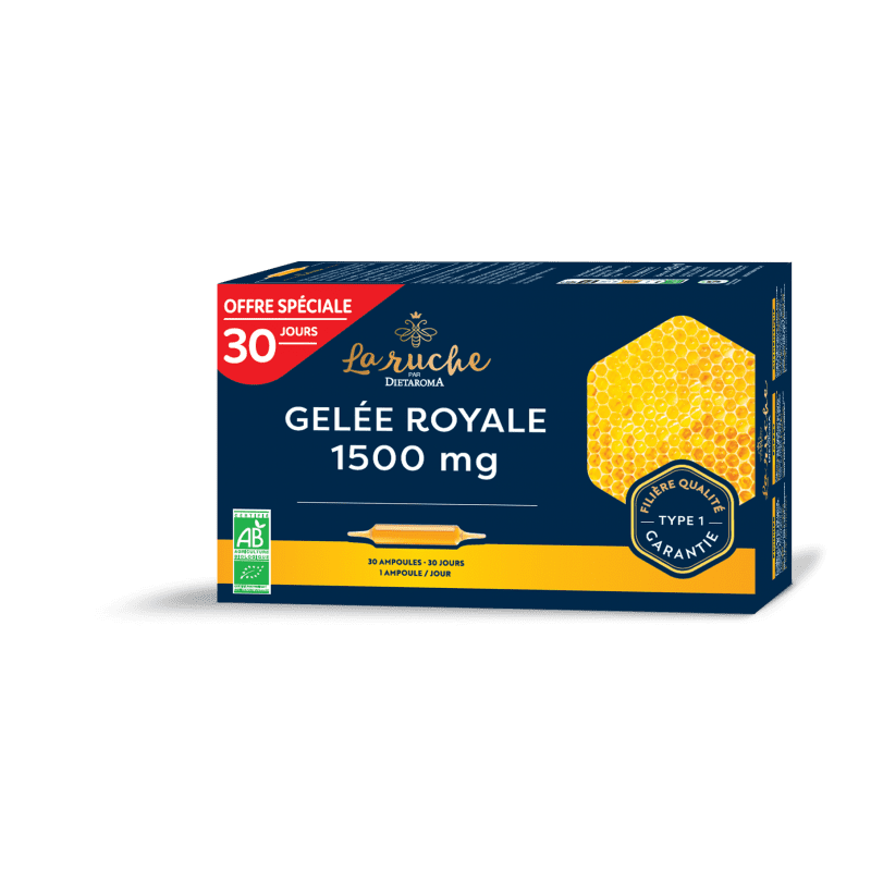 DIETAROMA LA RUCHE GELÉE ROYALE 30 AMPOULES 1500 MG