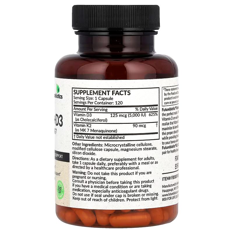 FUTUREBIOTICS VITAMINE K2+D3 120CAP