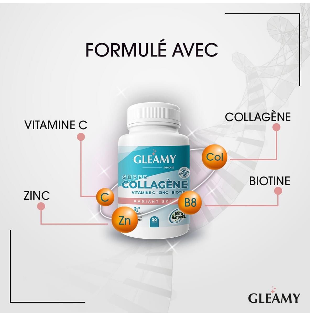GLEAMY SUPER COLLAGÈNE CURE 1 MOIS