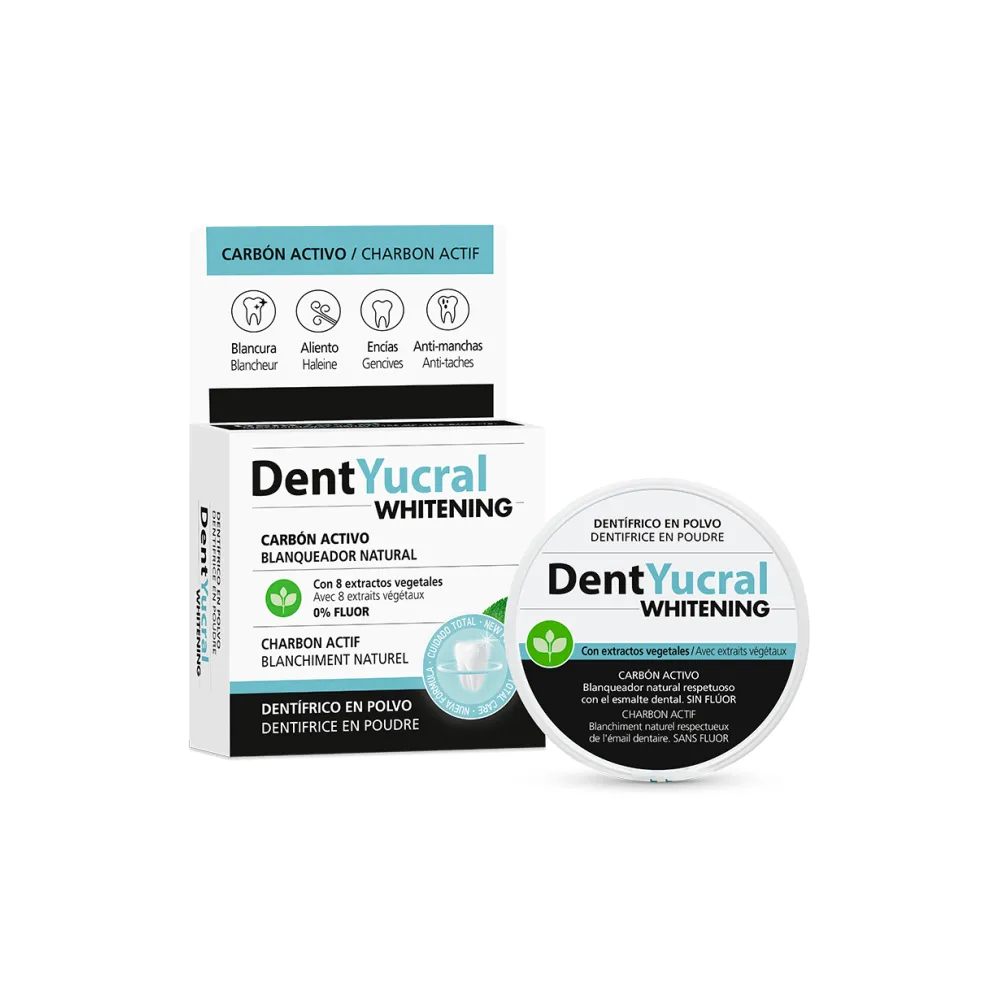 DENTYUCRAL POUDRE DENTIFRICE WHITENING CHARBON 50g