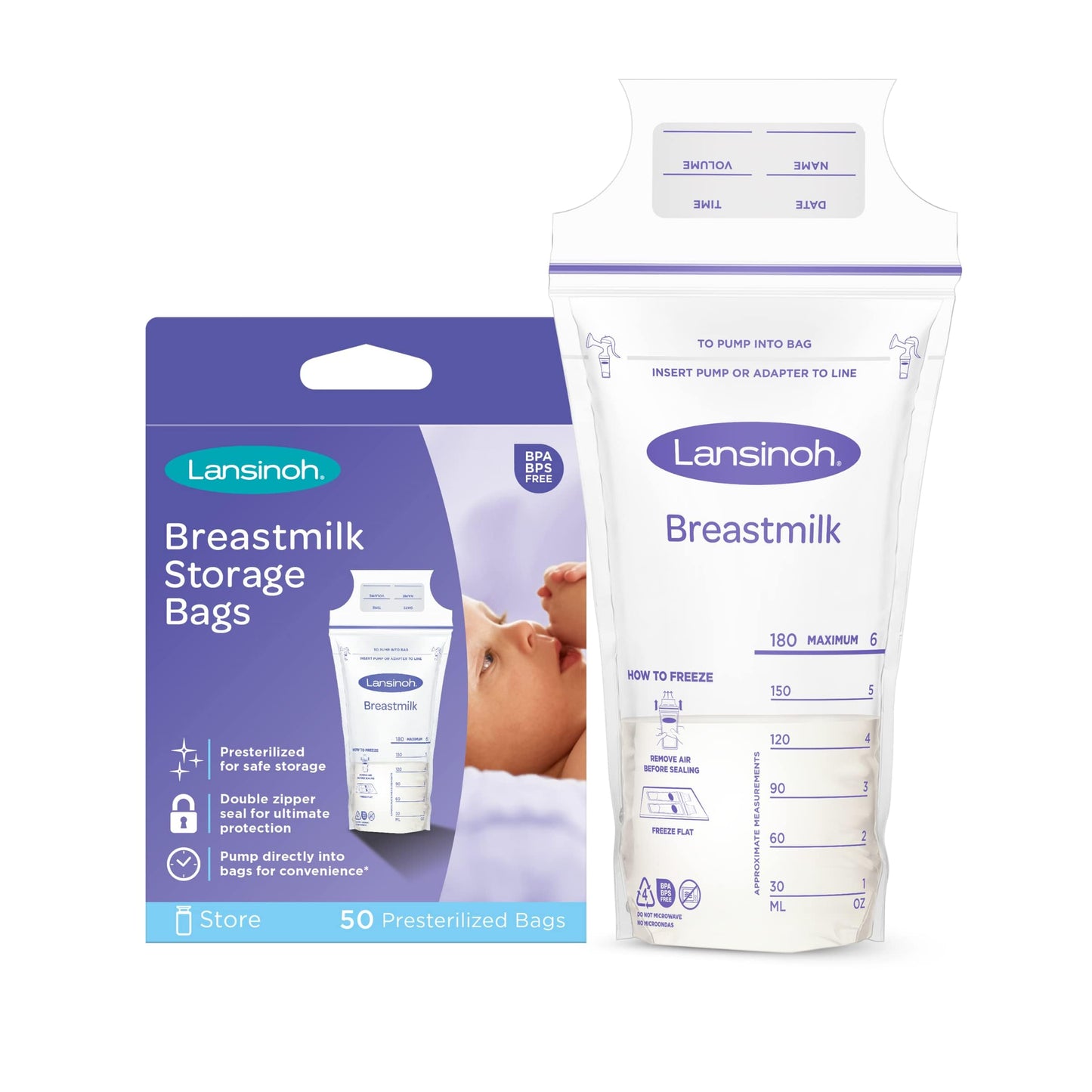 LANSINOH SACHETS DE CONSERVATION DU LAIT MATERNEL