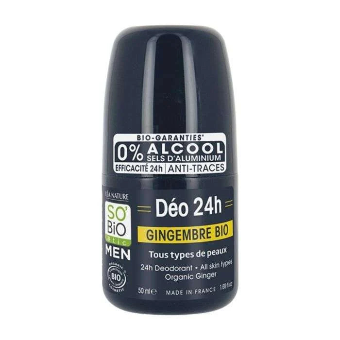 SO BIO HOMME DEODORANT 24H GINGEMBRE BIO 50 ML