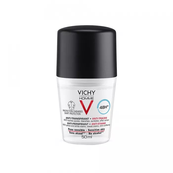 VICHY DEODORANT BILLE ANTI-TRACES 48H HOMME 50ML