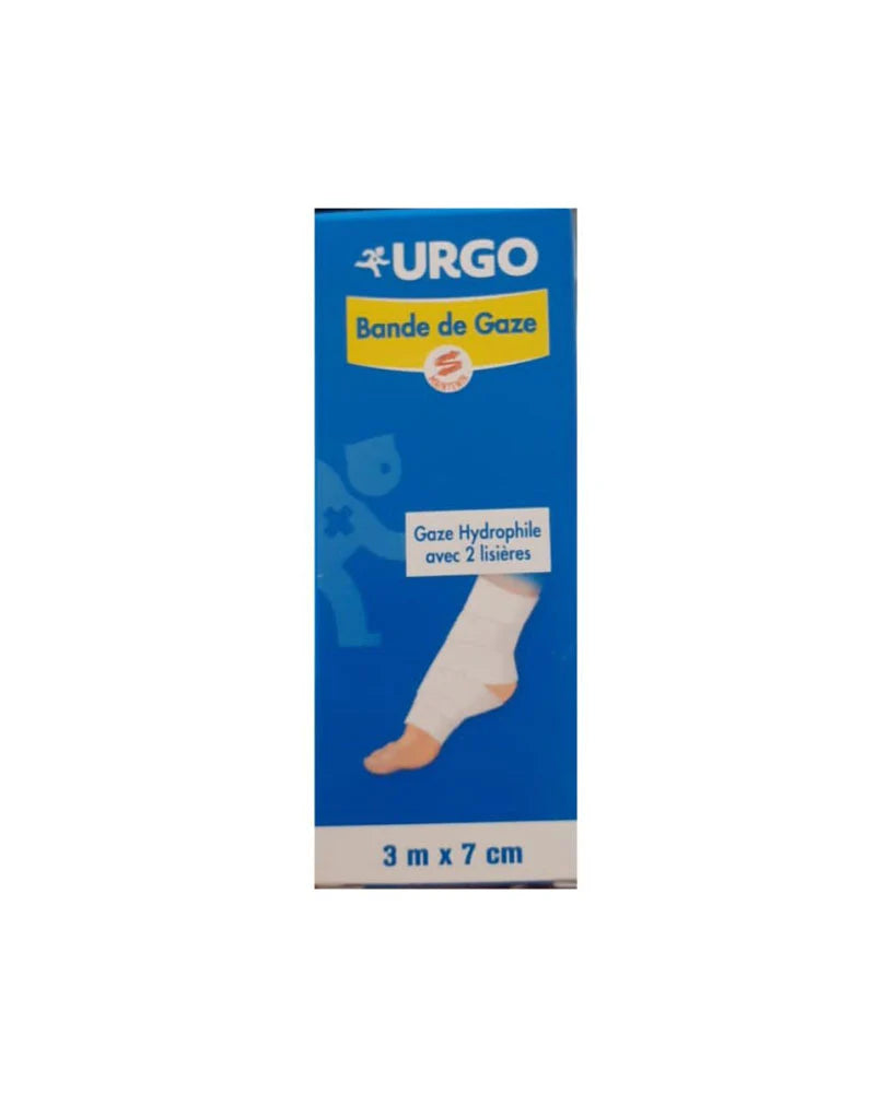URGO BANDE DE GAZE 3Mx7CM