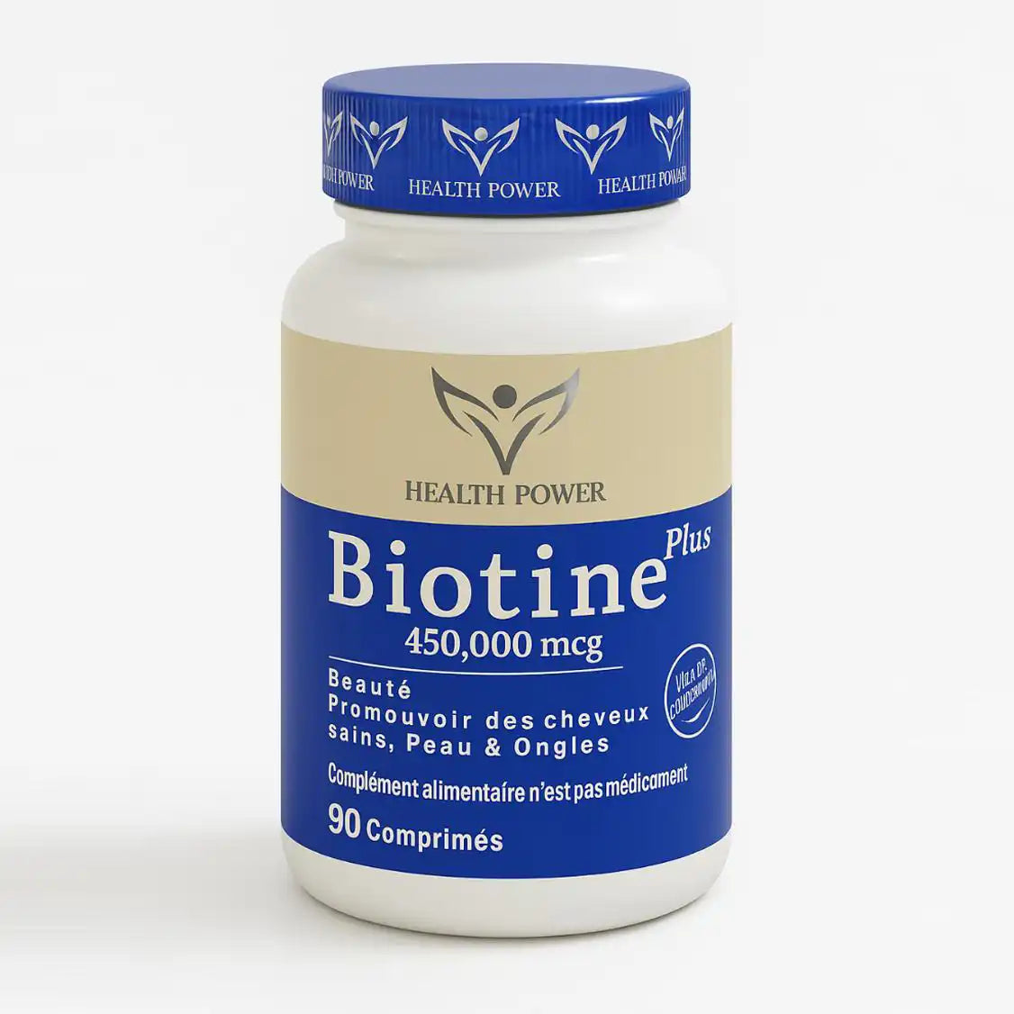 HEALTH POWER BIOTINE 90 COMPRIMES
