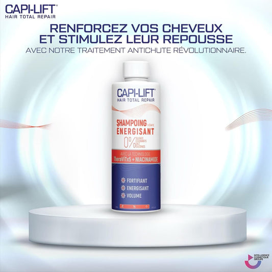 CAPILIFT SHAMPOING ENERGISANT THERAVITX5 + NIACINAMIDE 400 ML