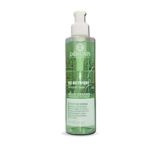 DERCAPI GEL NETTOYANT PEAU GRASSE 200ML