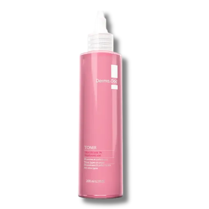 DERMADOC TONER EXFOLIANT GLYCOLIC ACID 7% & HYALURONIC ACID 200ML