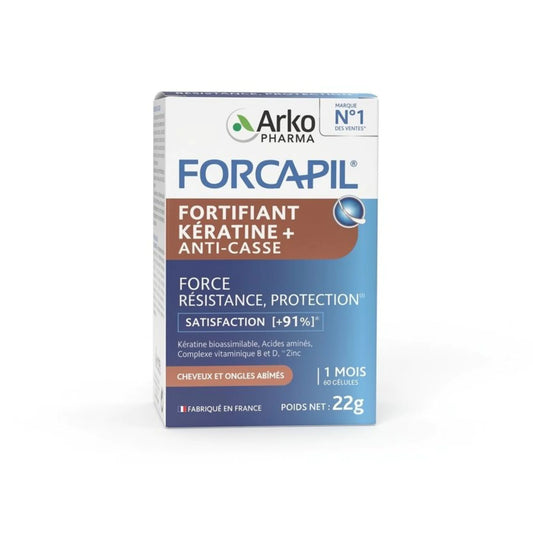 FORCAPIL FORTIFIANT KERATINE ANTI CASSE 60 GELULES