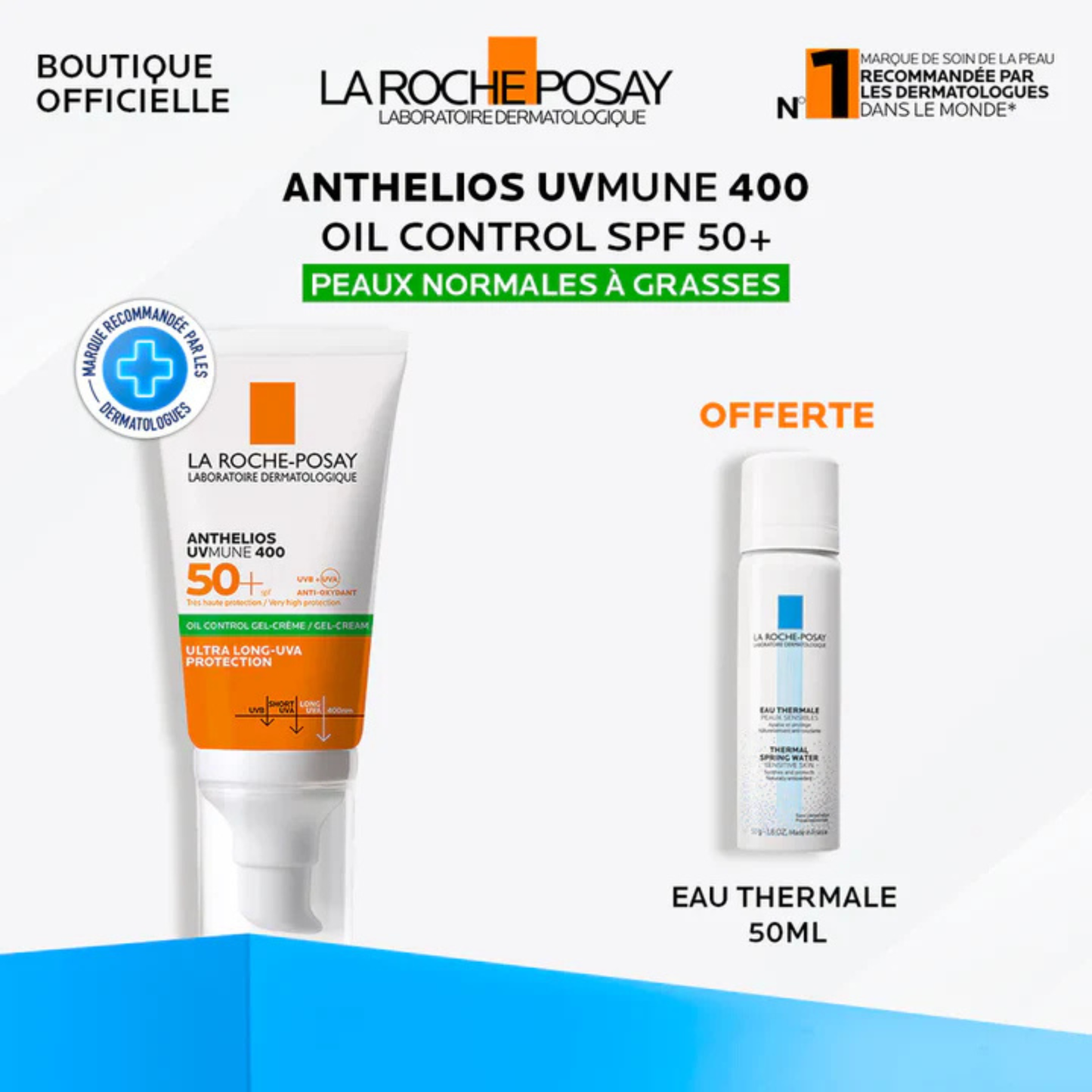 LA ROCHE POSAY ANTHELIOS UVMUNE 400 GEL-CRÈME INVISIBLE SPF50+