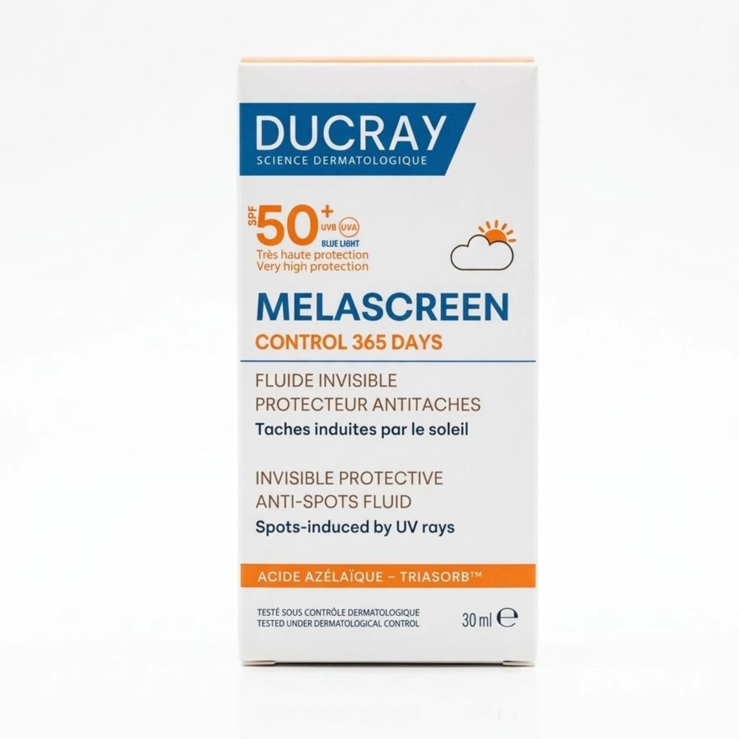 DUCRAY MELASCREEN FLUIDE INVISIBLE ANTITACHES SPF50+ – 30ML