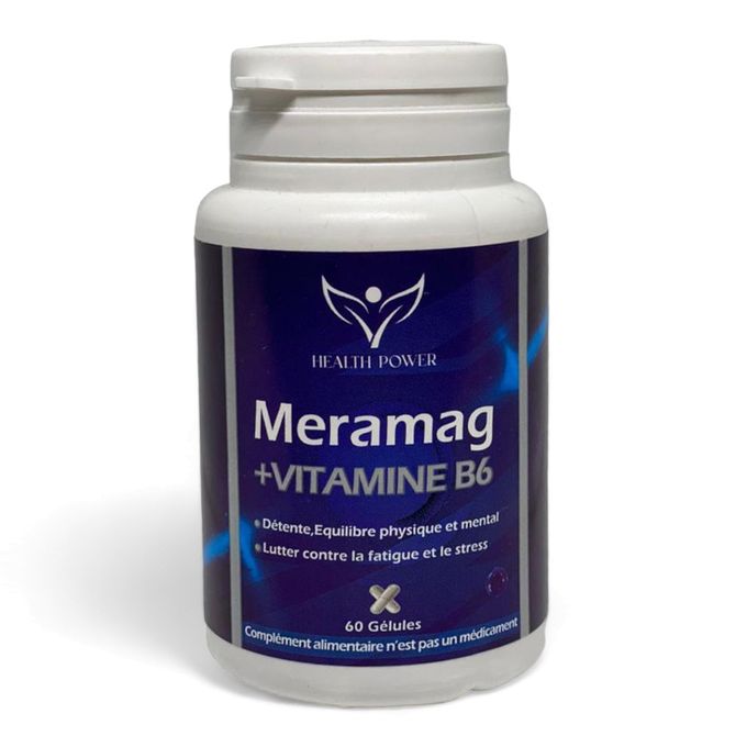HEALTH POWER MERAMAG + VITAMINE B6 60 GELULES