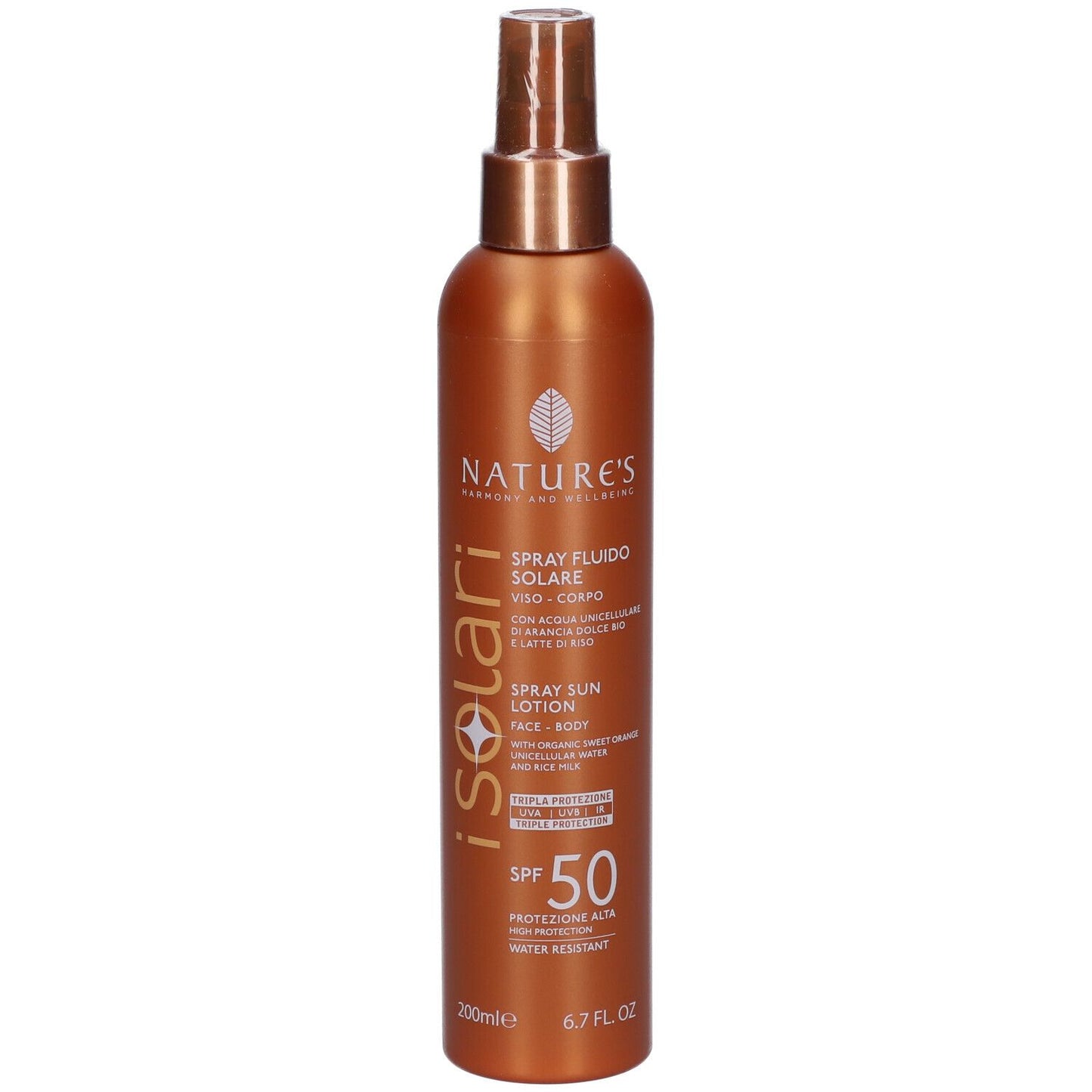 NATURE’S ISOLARI SPRAY SOLAIRE VISAGE&CORPS SPF50 200ML
