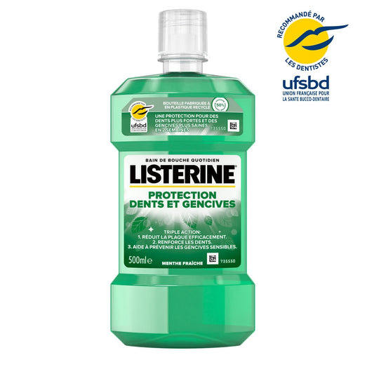 LISTERINE BAIN DE BOUCHE PROTECTION DENTS ET GENCIVES