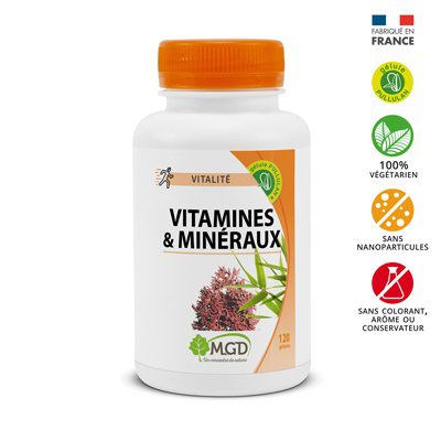MGD VITAMINES & MINERAUX 120 GELULES