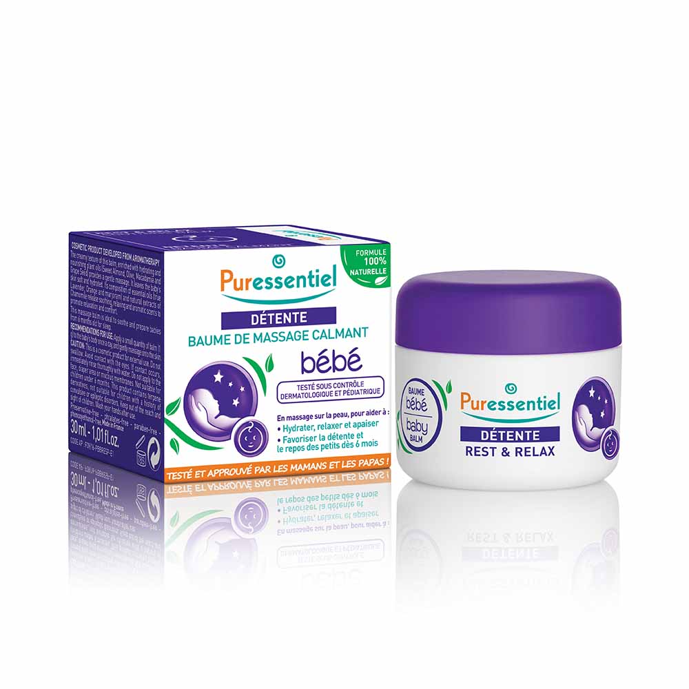 PURESSENTIEL DETENTE BAUME DE MASSAGE CALMANT BEBE 30ML