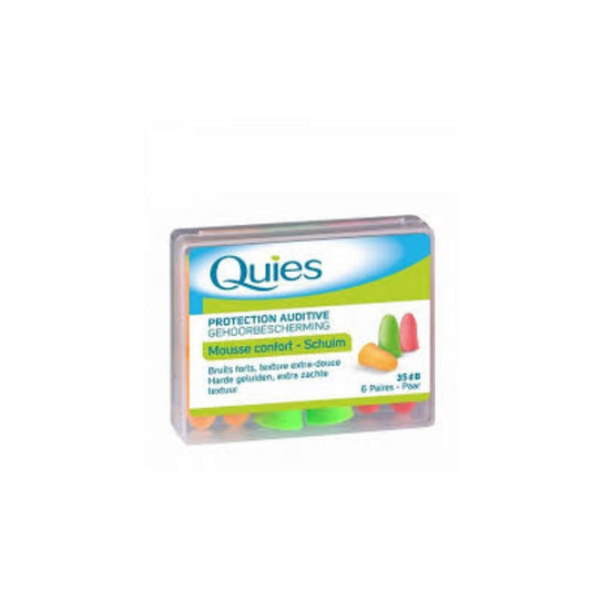 QUIES PROTECTION AUDITIVE MOUSSE ANTI BRUIT 6 PAIRES
