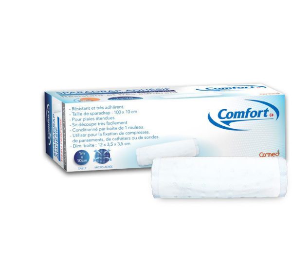 Sparadrap Perforé Blanc 1m×10cm BLANC