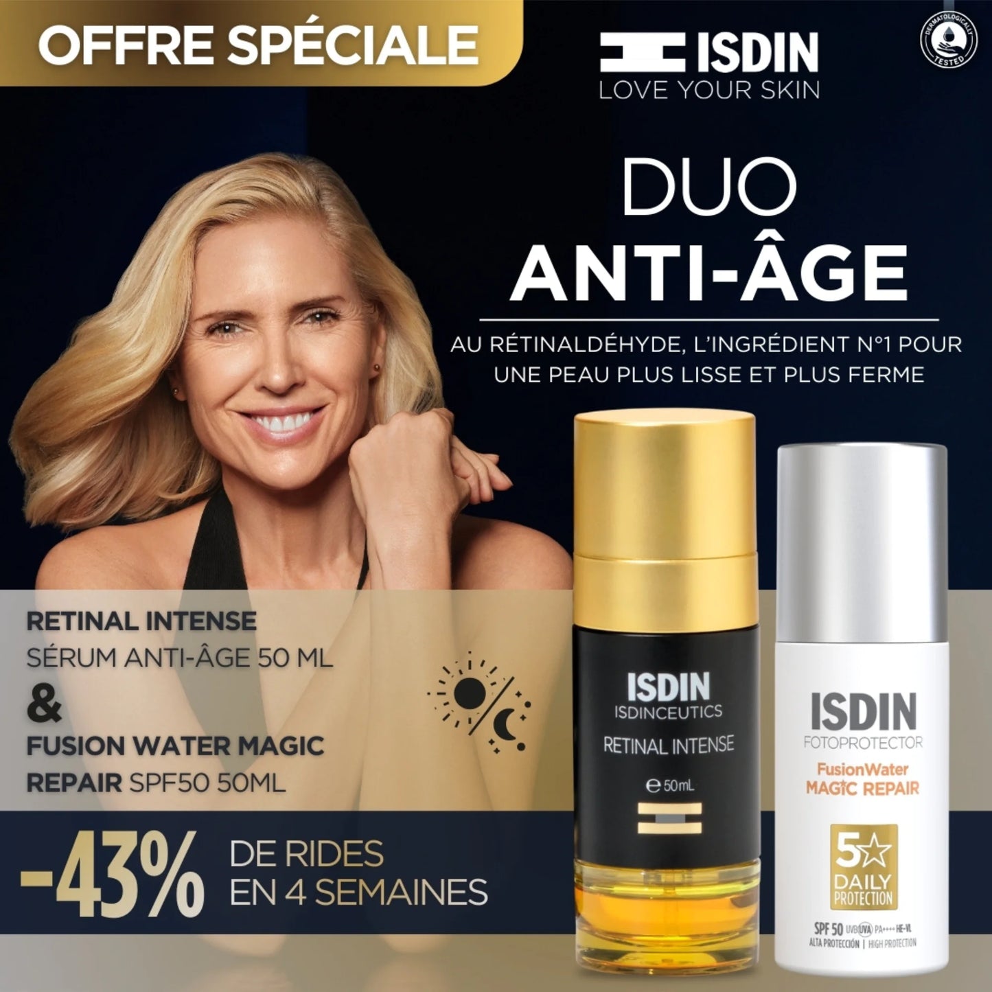 ISDIN DUO ANTI AGE RETINAL SERUM + AGE REPAIR ECRAN