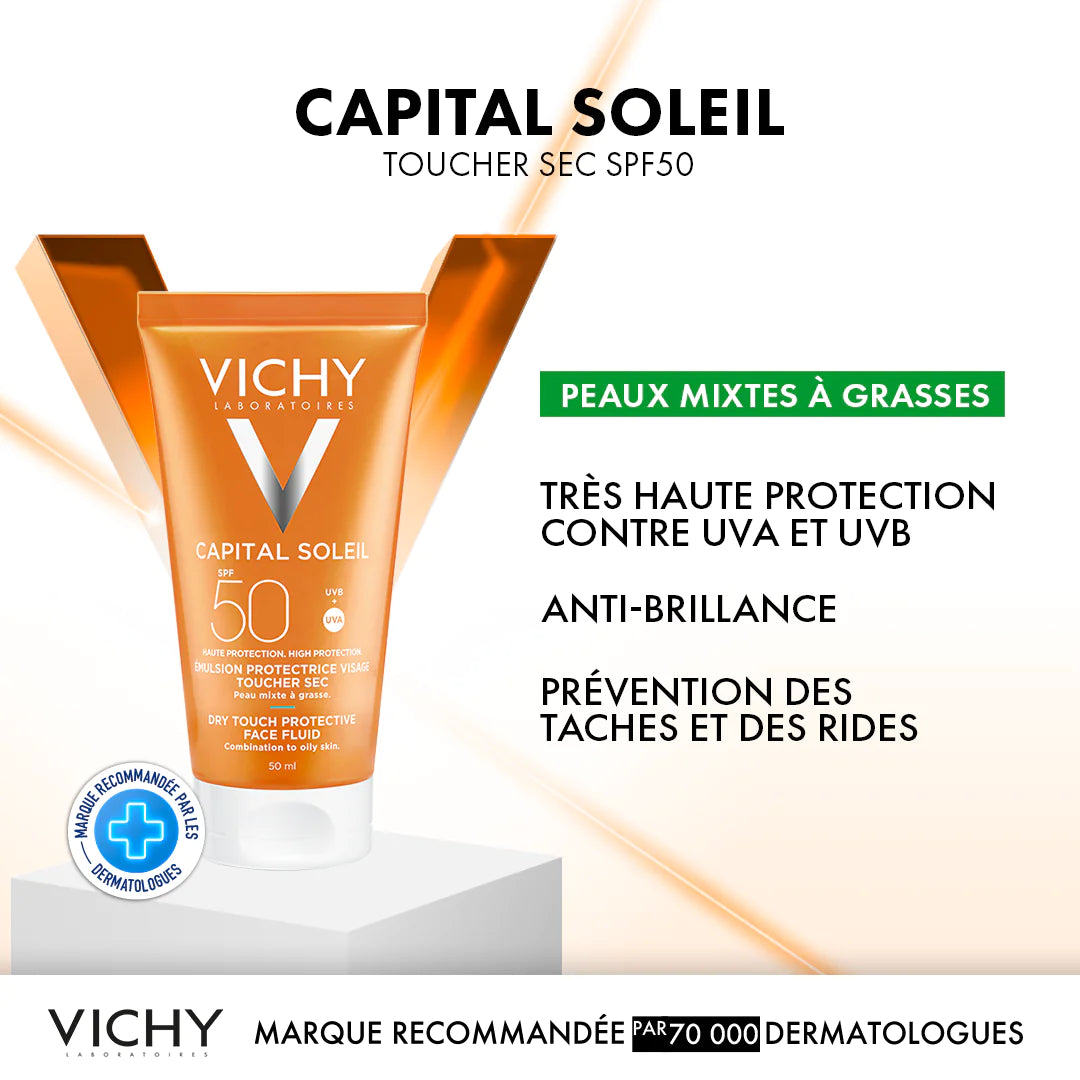 VICHY ÉCRAN CAPITAL SOLEIL ÉMULSION SEC TEINTEE SPF50 50ml
