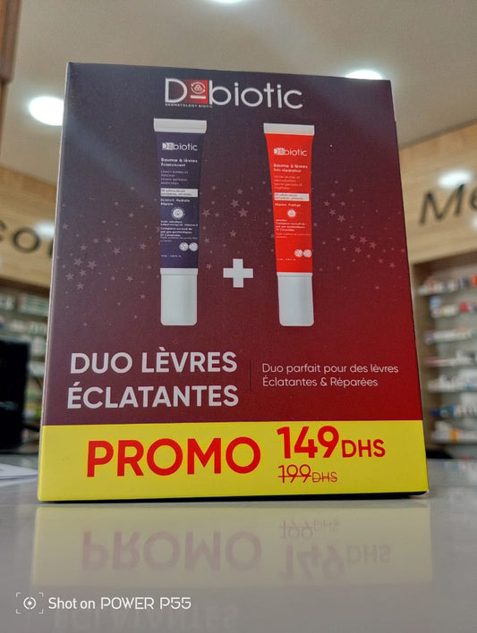 D-BIOTIC PACK BAUME A LEVRES ELAIRCISSANTE + BAUME A LEVRES TRES REPARATEUR