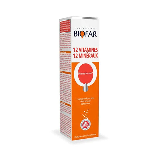 BIOFAR 12 VITAMINES 12 MINERAUX 30 comprimés