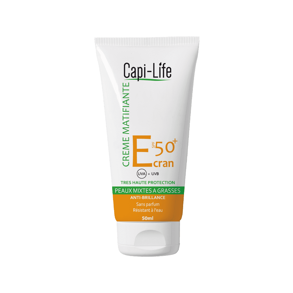 CAPI-LIFE Ecran solaire matifiant+ gel nettoyant 50ml offert