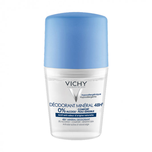VICHY DEODORANT MINÉRAL ROLL-ON 48H PEAUX SENSIBLES 50ML