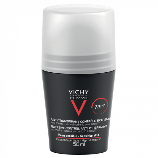 VICHY DEODORANT ANTI TRANSPIRANT EFFICACE 72H CONTROLE TRANSPIRATION HOMME 50ML