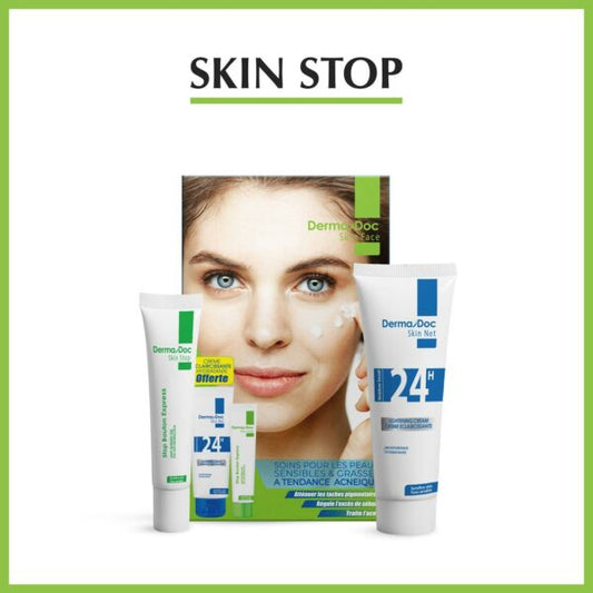 DERMADOC PACK STOP BOUTONS + CREME HYDRATANTE OFFERTE