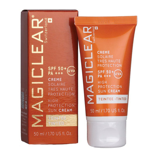 MAGICLEAR Crème Solaire Haute Protection Teintée SPF50+