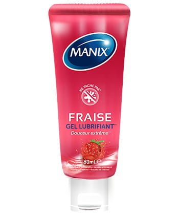 MANIX FRAISE GEL LUBRIFIANT 80ML