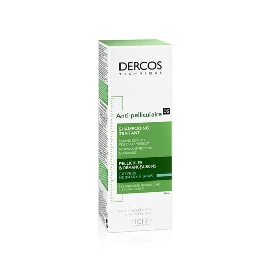 VICHY DERCOS SHAMPOOING ANTI-PELLICULAIRE CHEVEUX NORMAUX A GRAS 200ML
