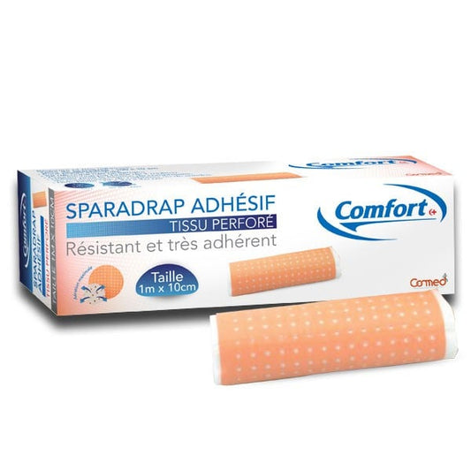 Sparadrap Perforé 1m×10cm ROUGE
