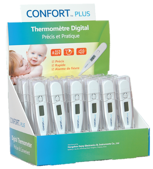 Thermomètre digital avec embout flexible CONFORT PLUS