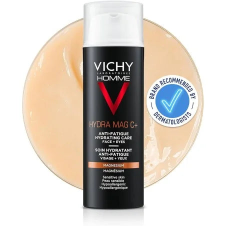 VICHY HOMME HYDRA MAG C 50ml Soin Hydratant Anti-Fatigue